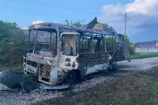 В канун Дня защиты детей под Самарой сгорел школьный автобус